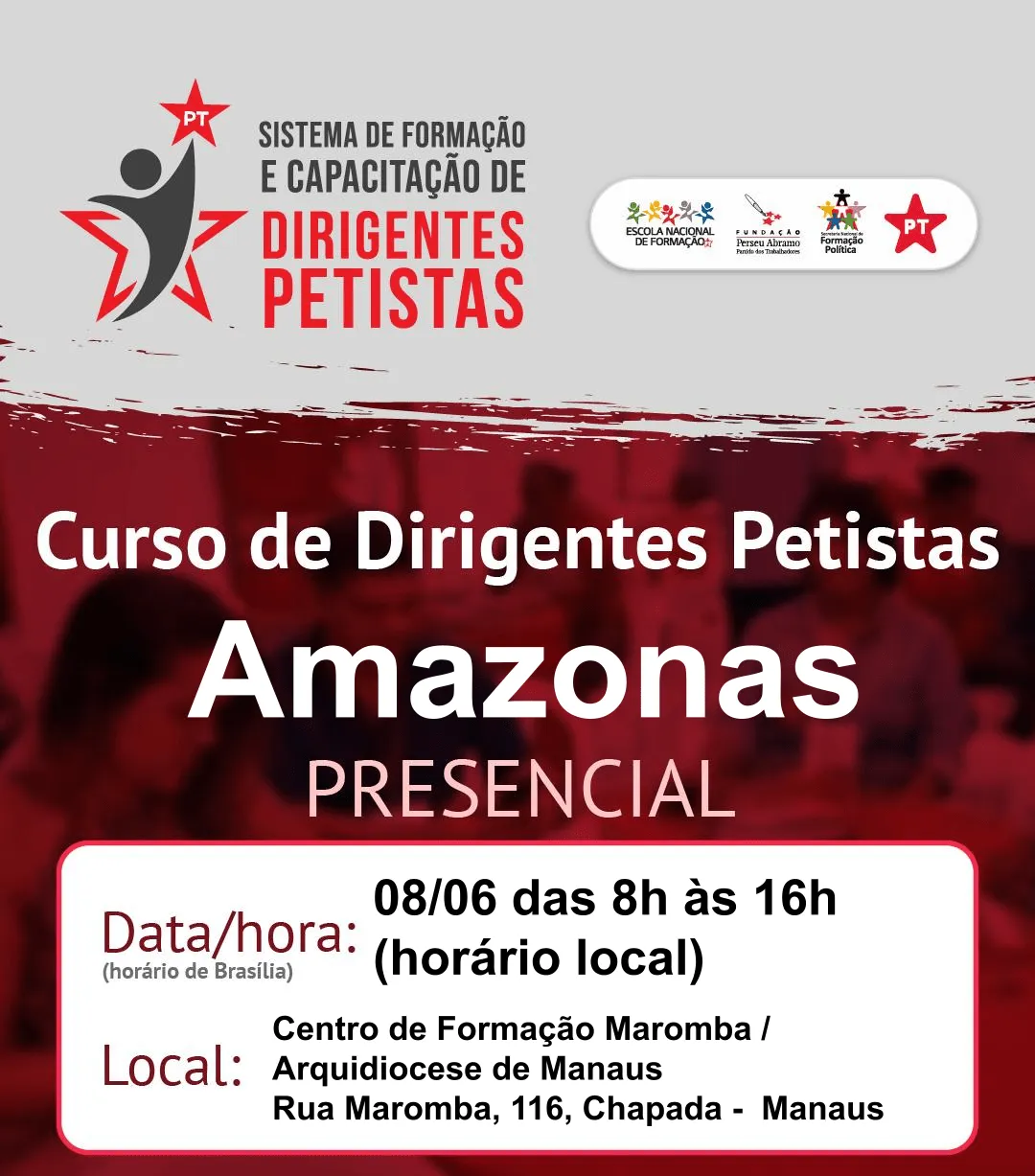 Centro de Formação Maromba / Arquidiocese de Manaus Rua Maromba, 116, Chapada